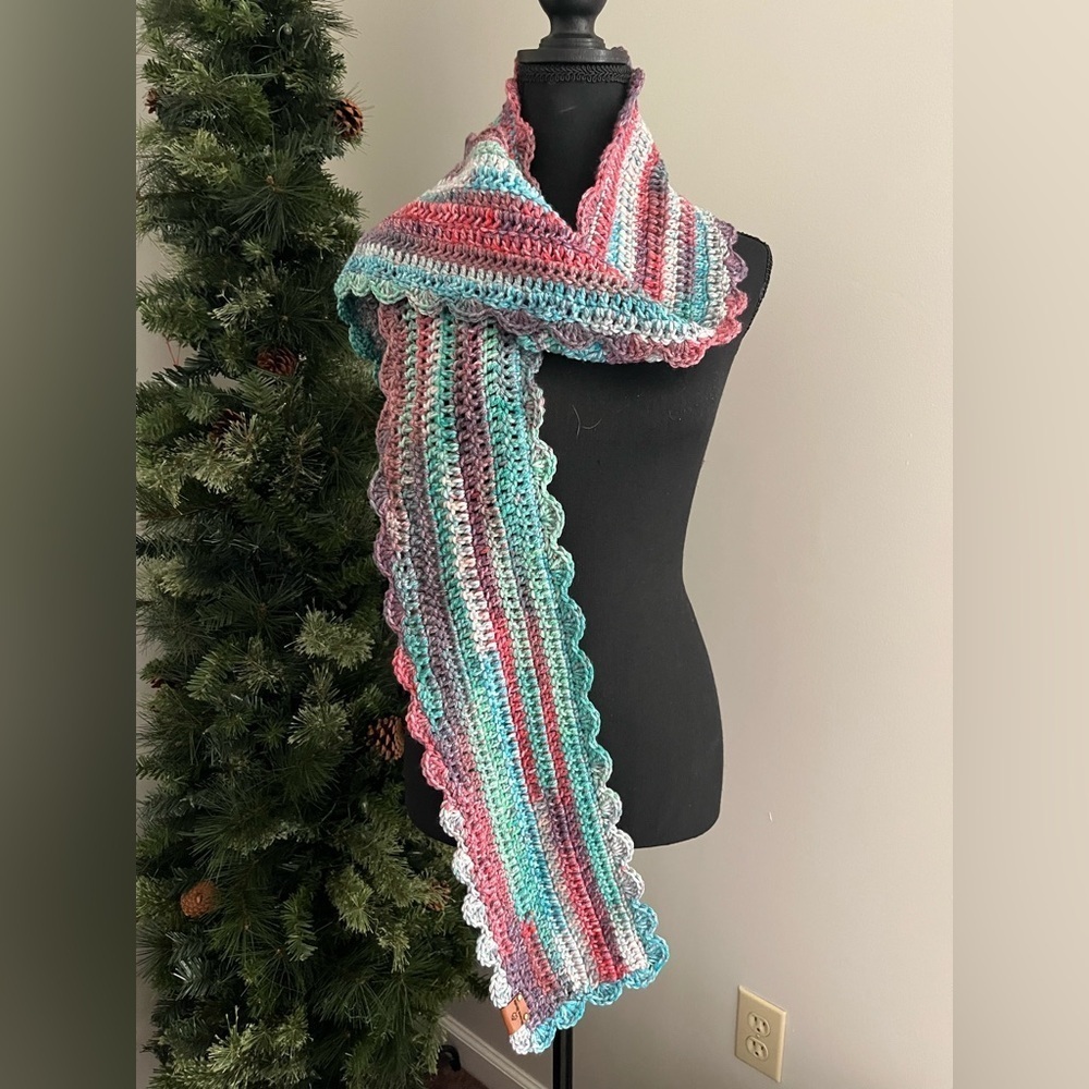 Multicolor Striped Scarf - Picture 3 of 3